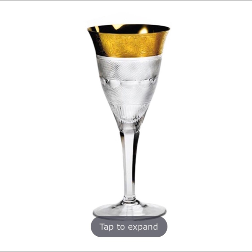 (2) Moser Splendid Crystal Goblets